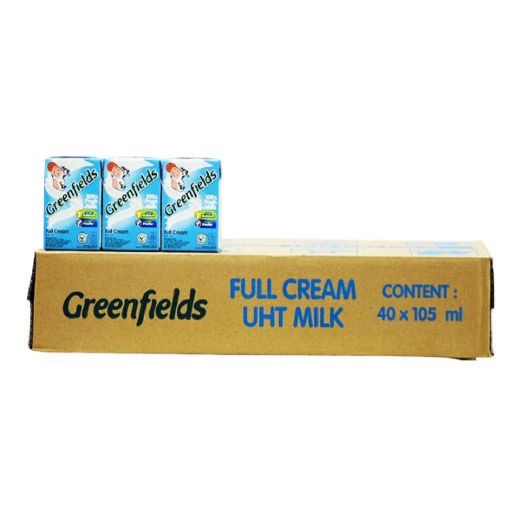 

Greenfields Susu UHT Full Cream Karton Kotak 40 x 105 ml