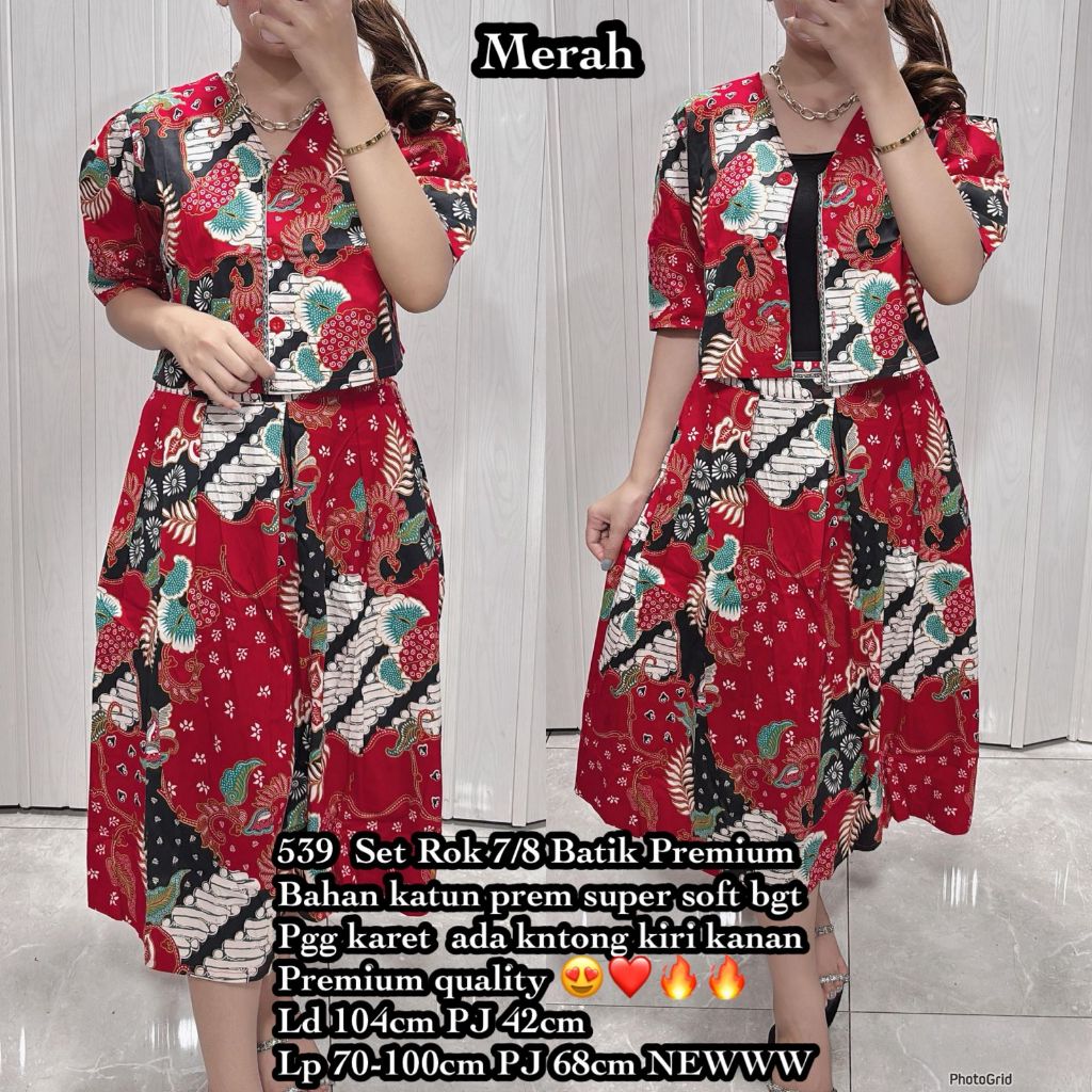 539 SET ROK 7/8 BATIK PREMIUM