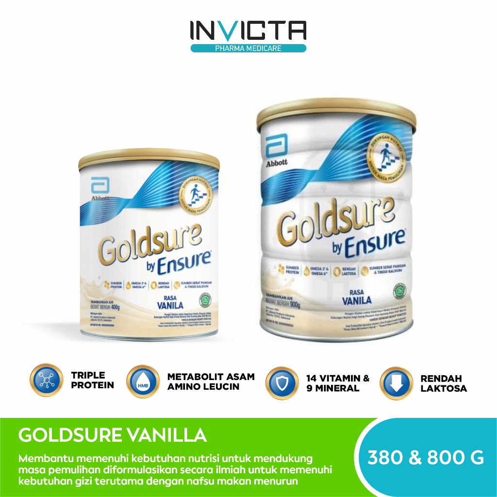 

Susu Goldsure Vanilla - 380 & 800 gr