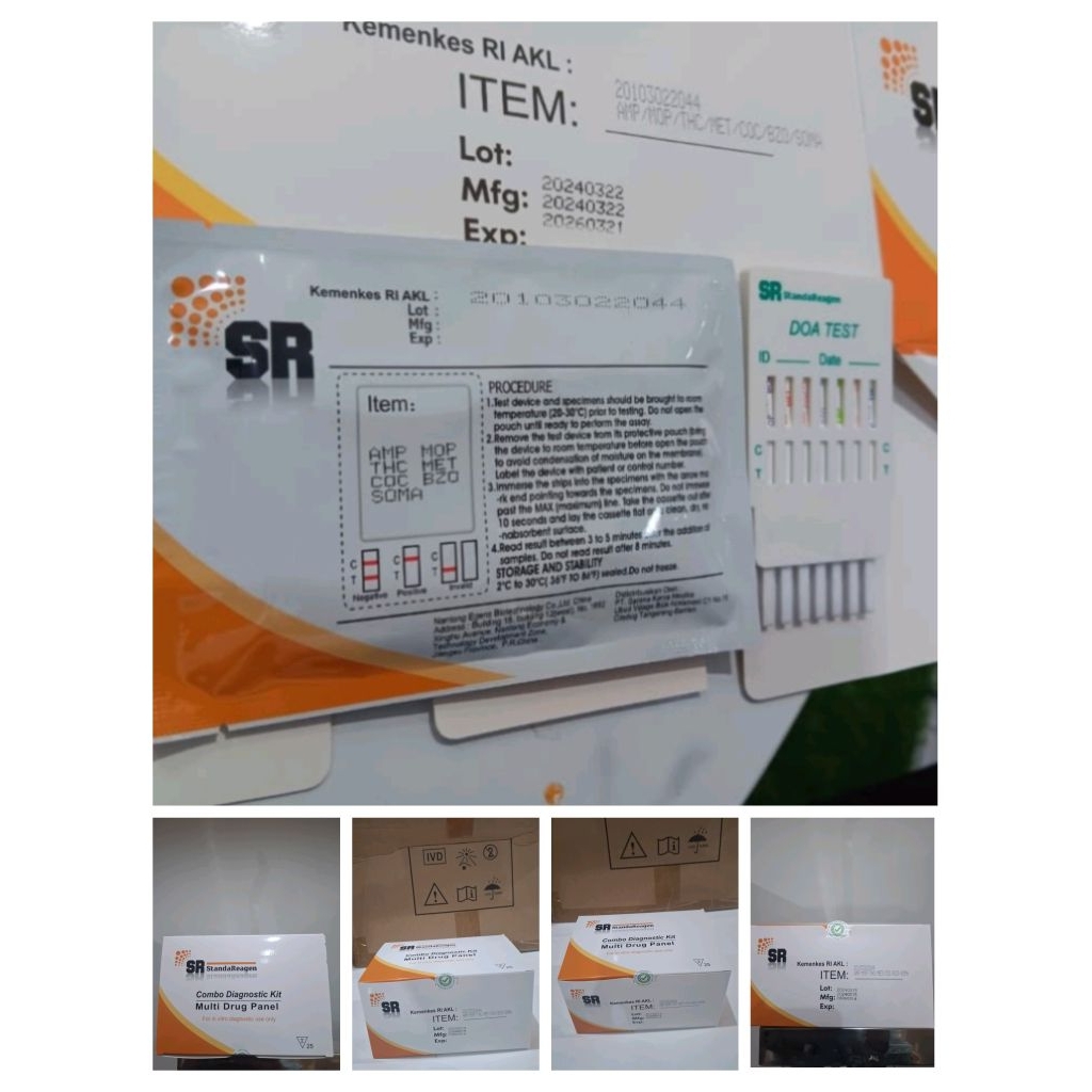 DRUGS TEST MULTI 7 PARAMETER SOMA SR 25PCS..IJIN AKL