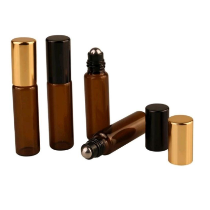 Botol Roll On 10ml Cokelat Botol Roll On 10ml Amber Tebal Untuk Essential Oil