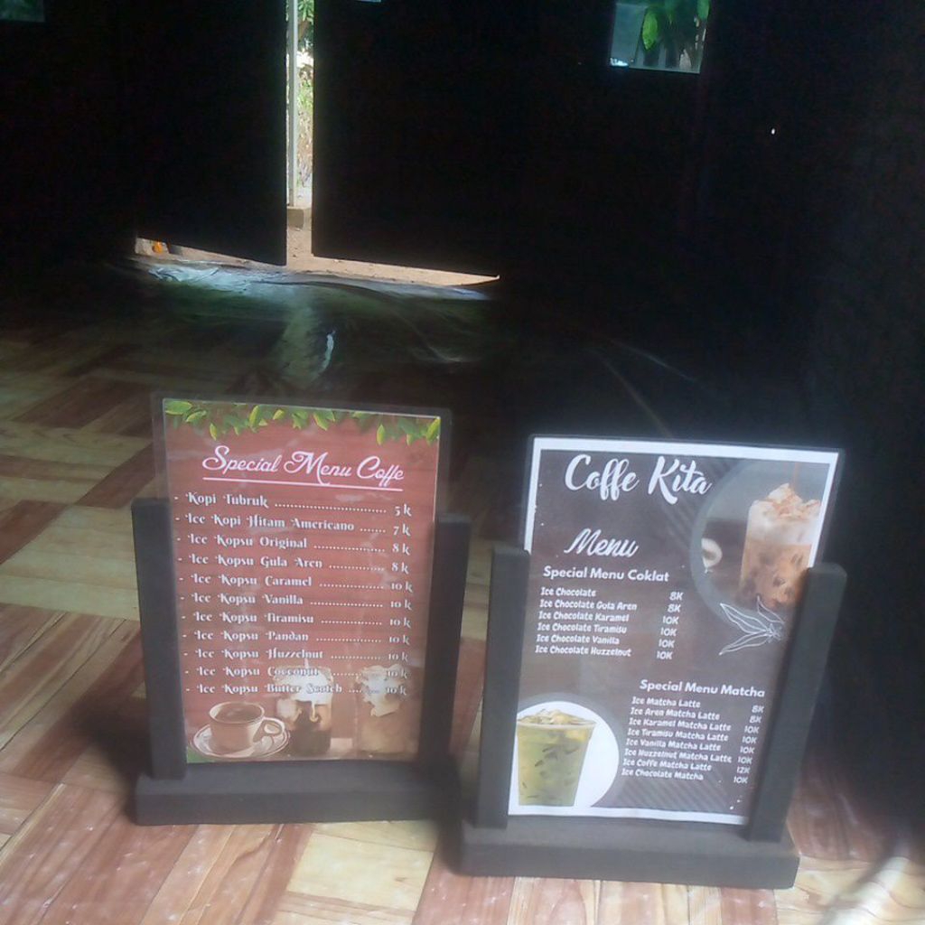 

stand menu.cafe/ bazar umkm