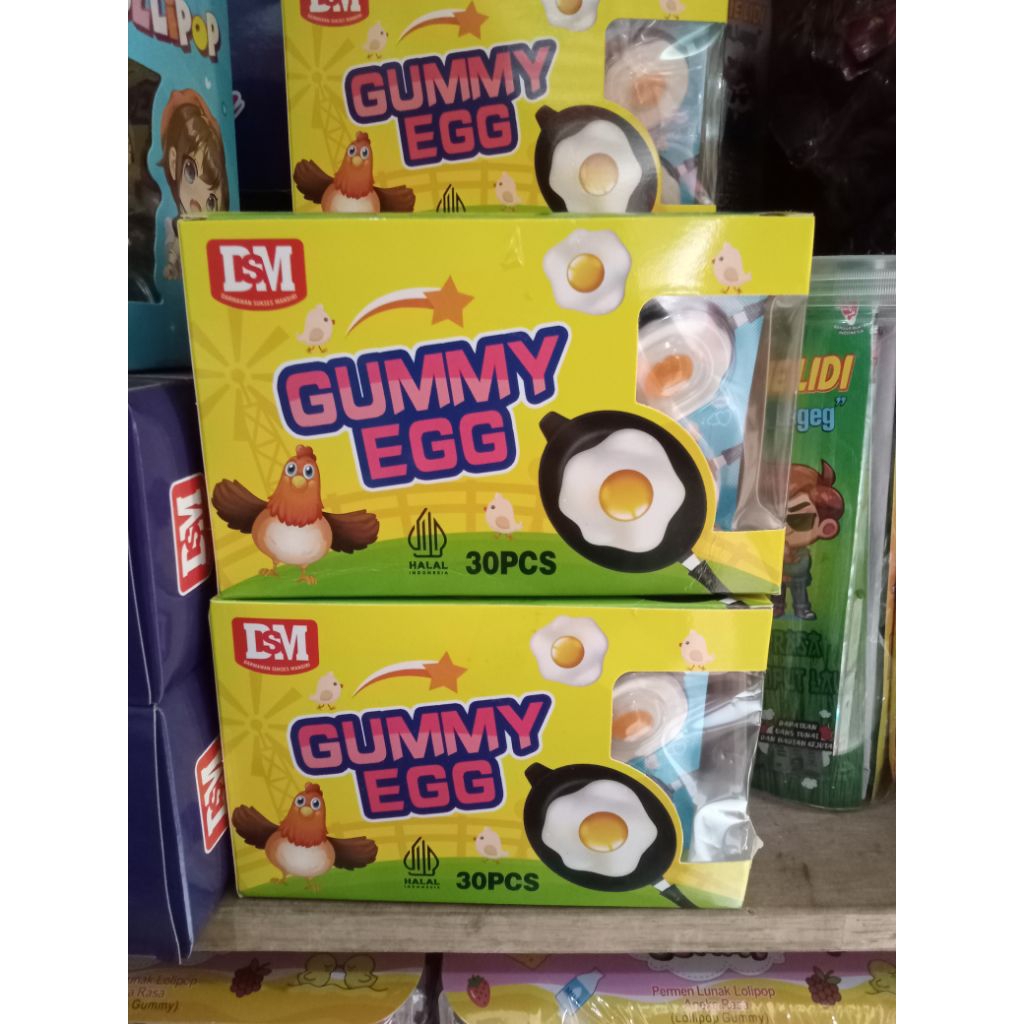 

Gummy egg/permen lucu/permen unik/permen lunak
