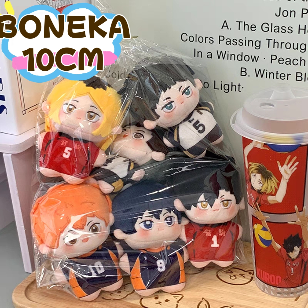 [READY STOCK] doll haikyuu boneka hinata kageyama kenma kuroo bokuto akaashi 10cm doll merch haikyuu