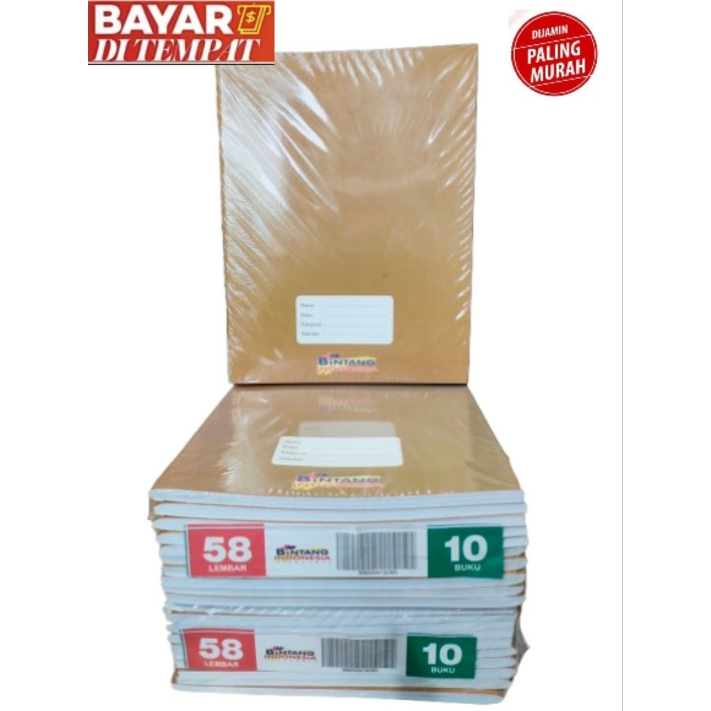 

(1 pak ) buku sidu 58 bintang indo kraft