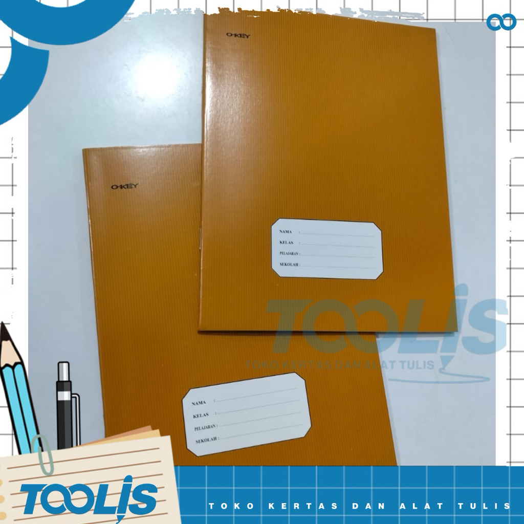 

(1 PCS/BIJI) BUKU TULIS OKEY KRAFT KWARTO 38 / BUKU TULIS SEKOLAH SAMPUL COKLAT 38 By Kiky