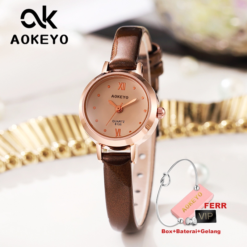 wajib punya aokeyo w230 jam tangan wanita baru original korea design kecil wanita jam tangan wanita