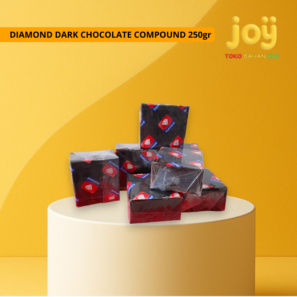 

Diamond Dark Chocolate Compound REPACK 250GR, 500GR, 1KG - Cokelat blok