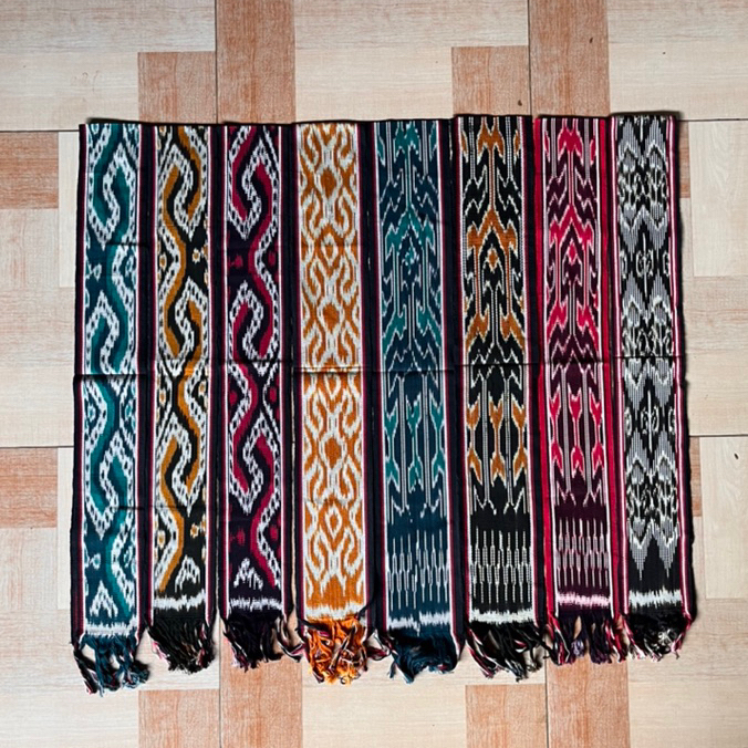 Syal Tenun Etnik Motif Toraja Dayak Kalimantan Nusantara Termurah