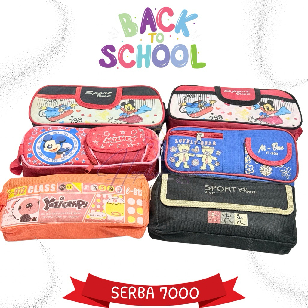 

SERBA 7000 Pensil Case Obral / Tempat Pensil Lucu Fancy Karakter / Kotak Pensil Promo Sale Murah Meriah