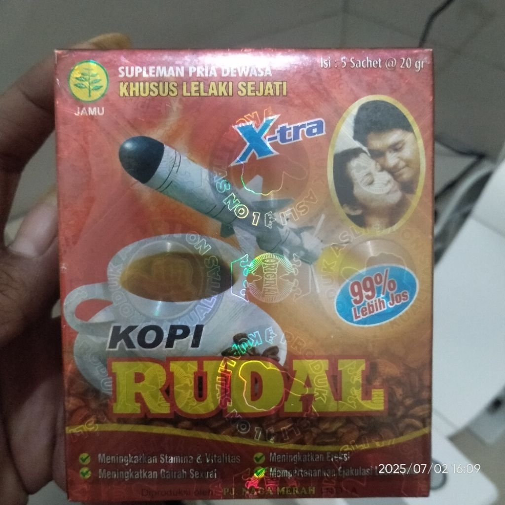 

kopi RUDAL isi 5sachet, kemasan ekonomis lebih mantap