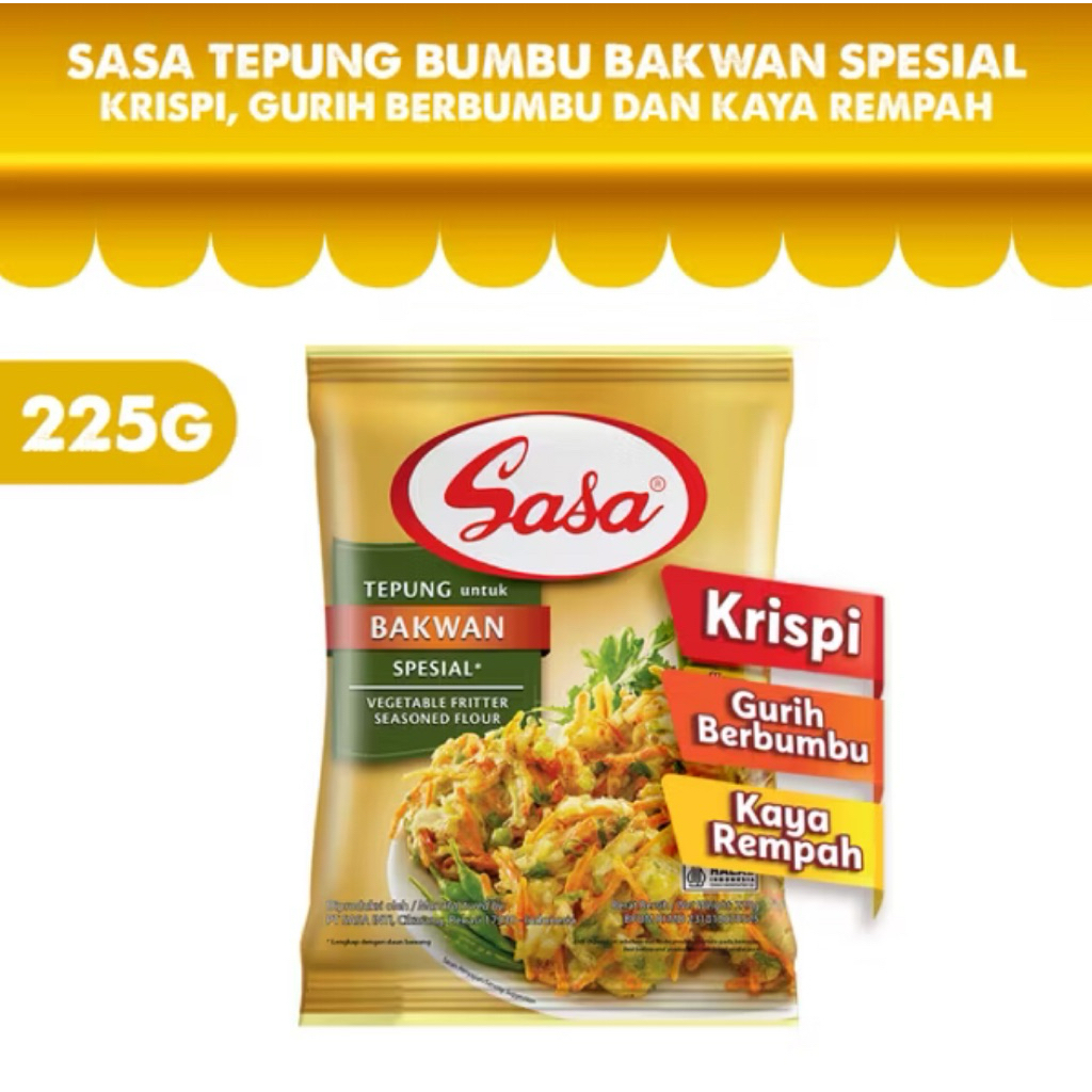 

Sasa Tepung Bakwan Spesial Bervitamin & Bermineral 225gr