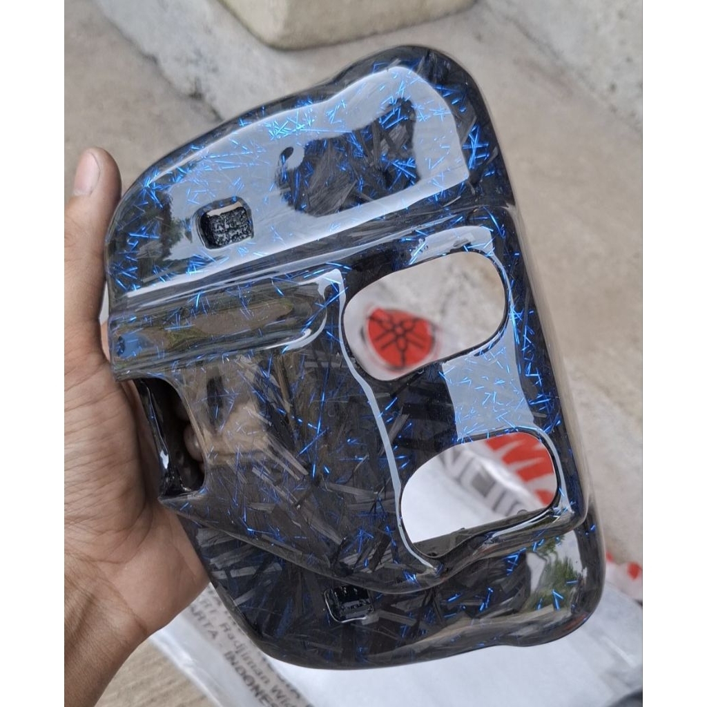 Pre order Batok Lampu Depan Rx King Scorpio Carbon forged