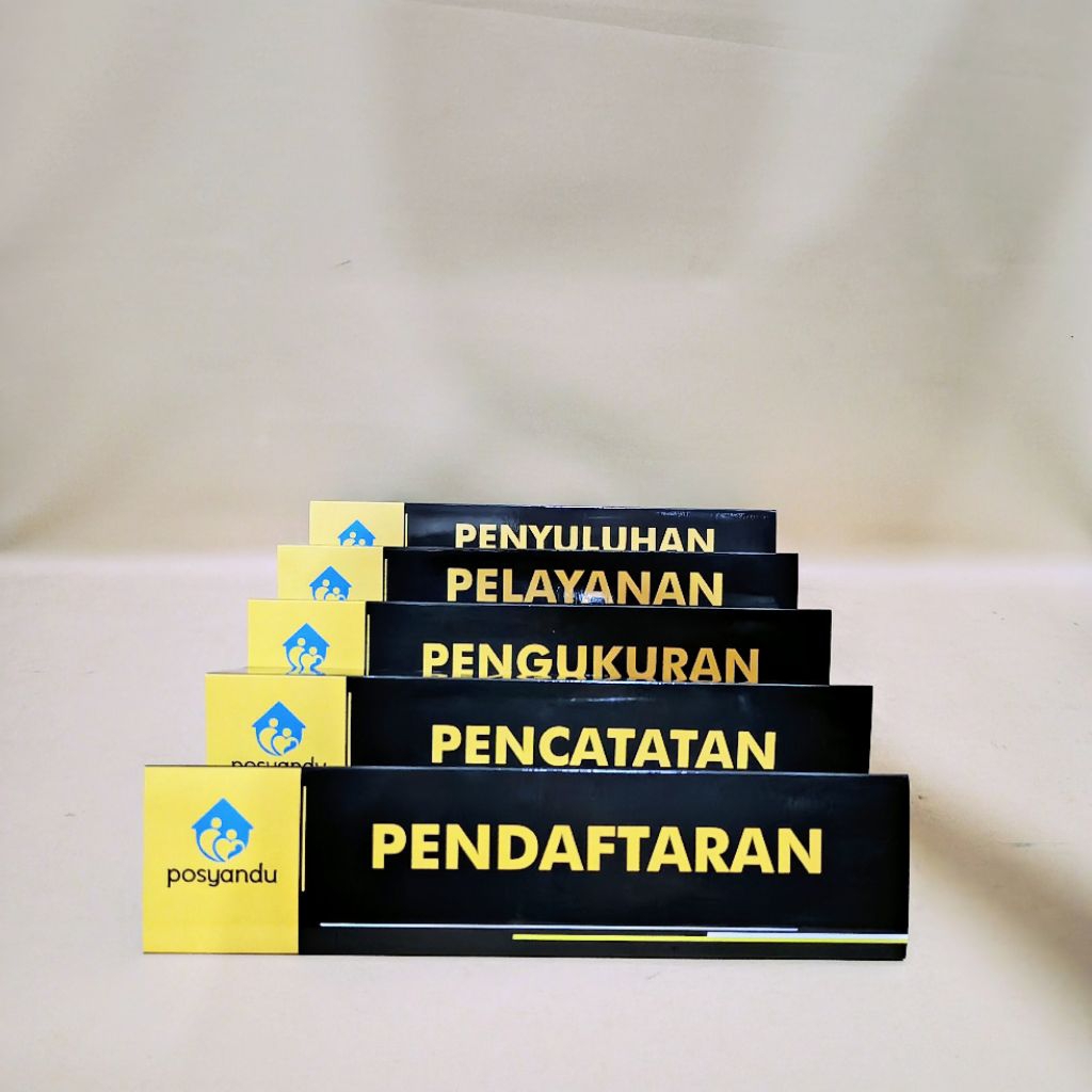 

Custom Papan Nama Posyandu - 1 Set Papan Nama Posyandu CUSTOM