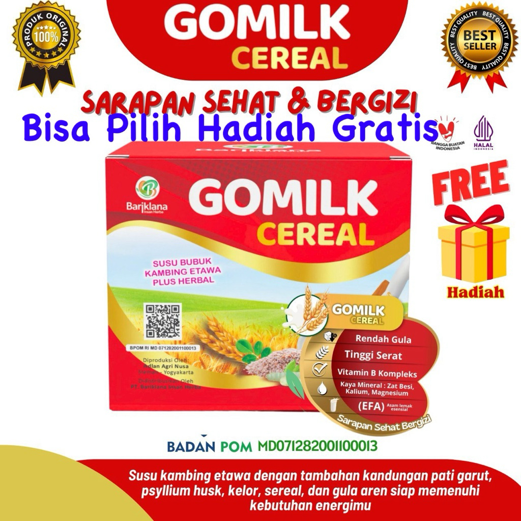

Gomilk Cereal – Sarapan Bergizi untuk Maag & GERD | Aman Lambung, Lancar BAB & ASI