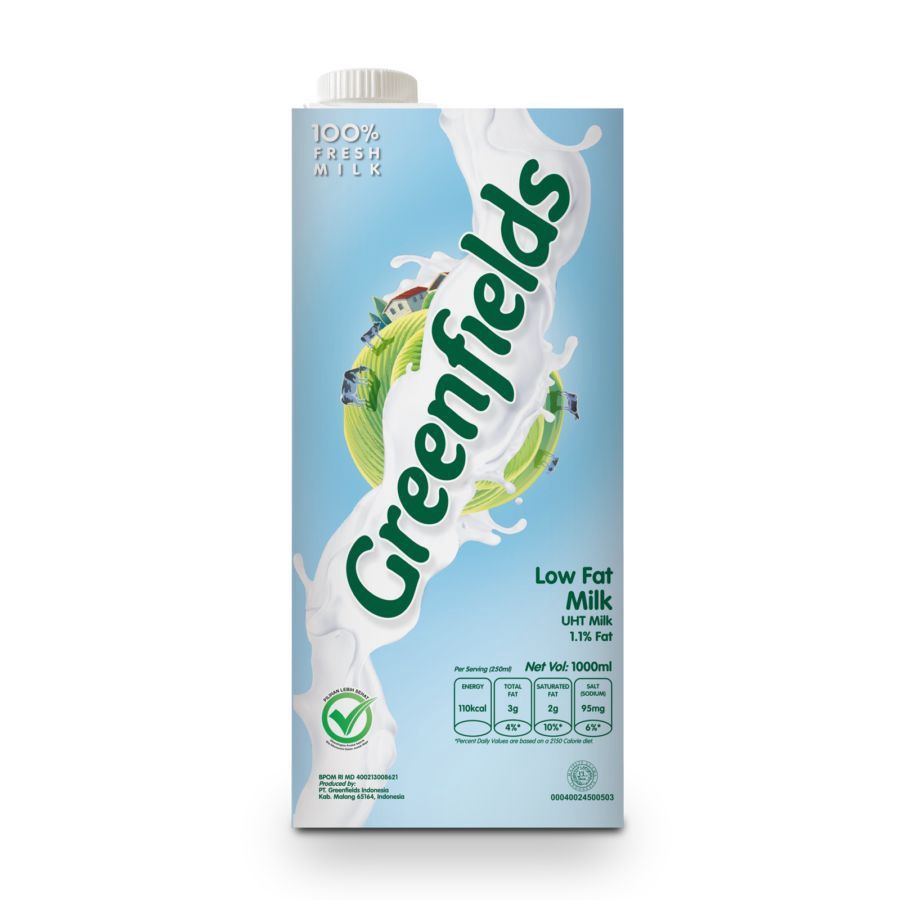 

SUSU GREENFIELD UHT 1 LITER LOWFAT LOW FAT