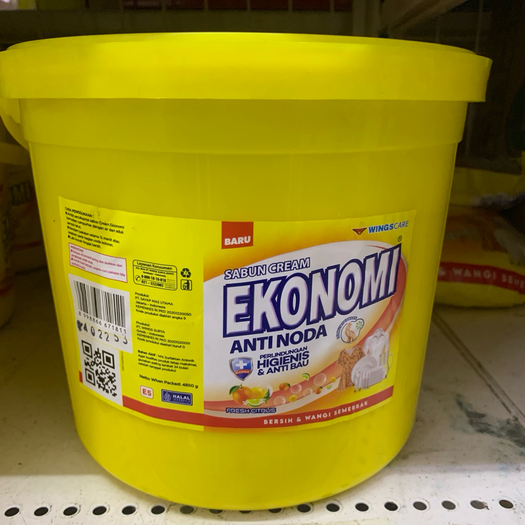 Sabun Krim Ekonomi Timba 2.8kg Sabun Colek