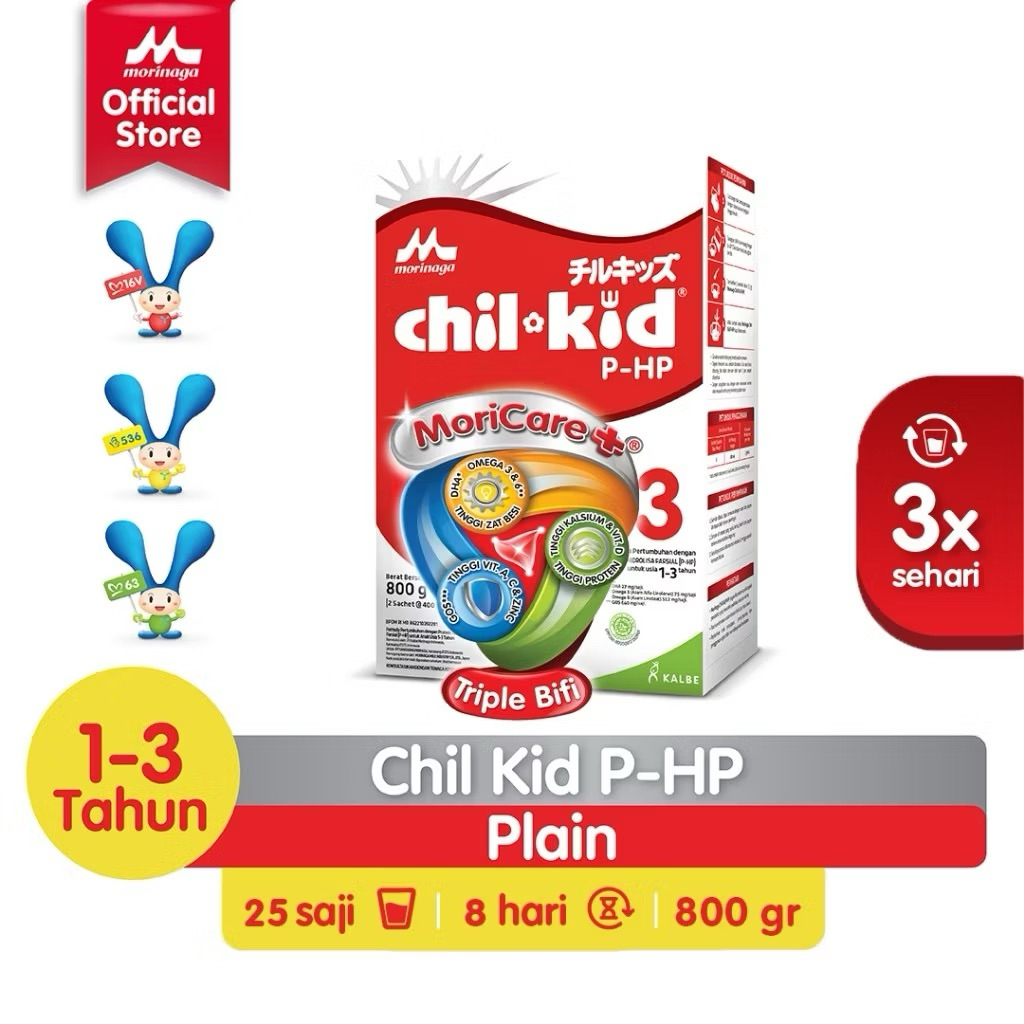 

Morinaga Chilkid PHP 1-3tahun 800gram