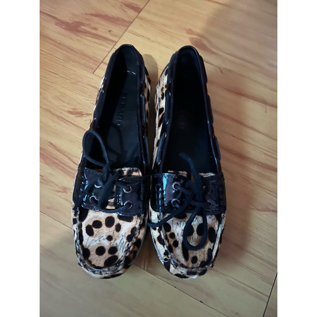PRELOVED sebago shoes leopard print