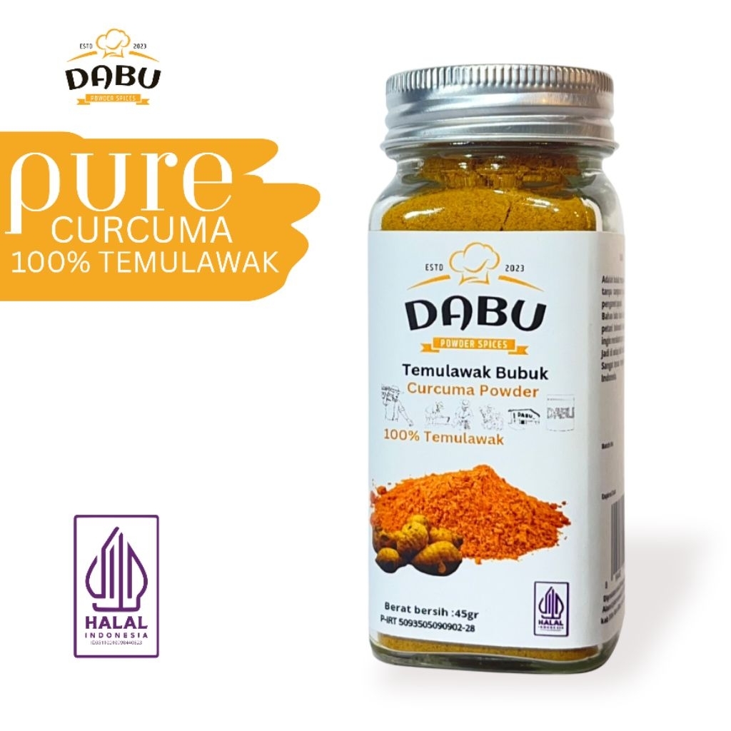 

DABU Temulawak Bubuk 100% CURCUMA 45gram