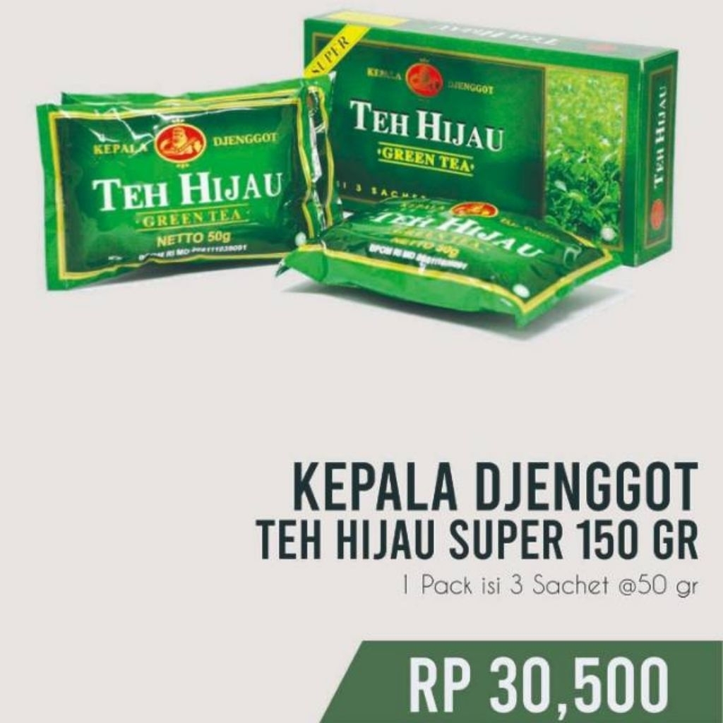 

kepala djenggot teh hijau super(daun)150gr