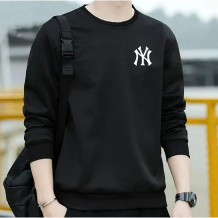 Sweater Crewneck Logo Pria / CN Pria Motif Sablon / Cn Cowok Cewek Ukuran M L XL XXL Bahan Tebal Dis
