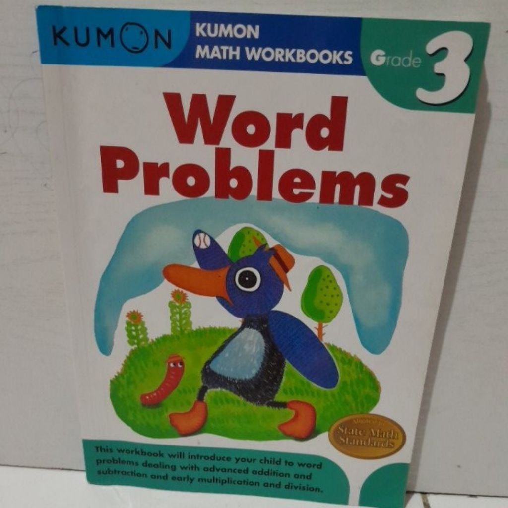 BUKU KUMON MATH WORKBOOK GRADE 3 WORD PROBLEMS