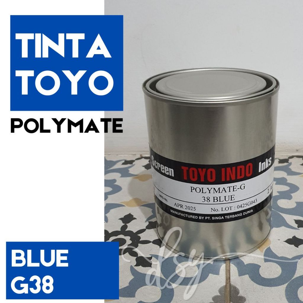 

TINTA TOYO POLYMATE BIRU G38 BLUE CAT SABLON PLASTIK 1 KG