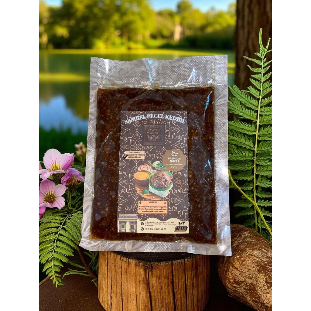 

Sambel pecel Kediri Pawon Masnil Varian Sedang asli enak 250g