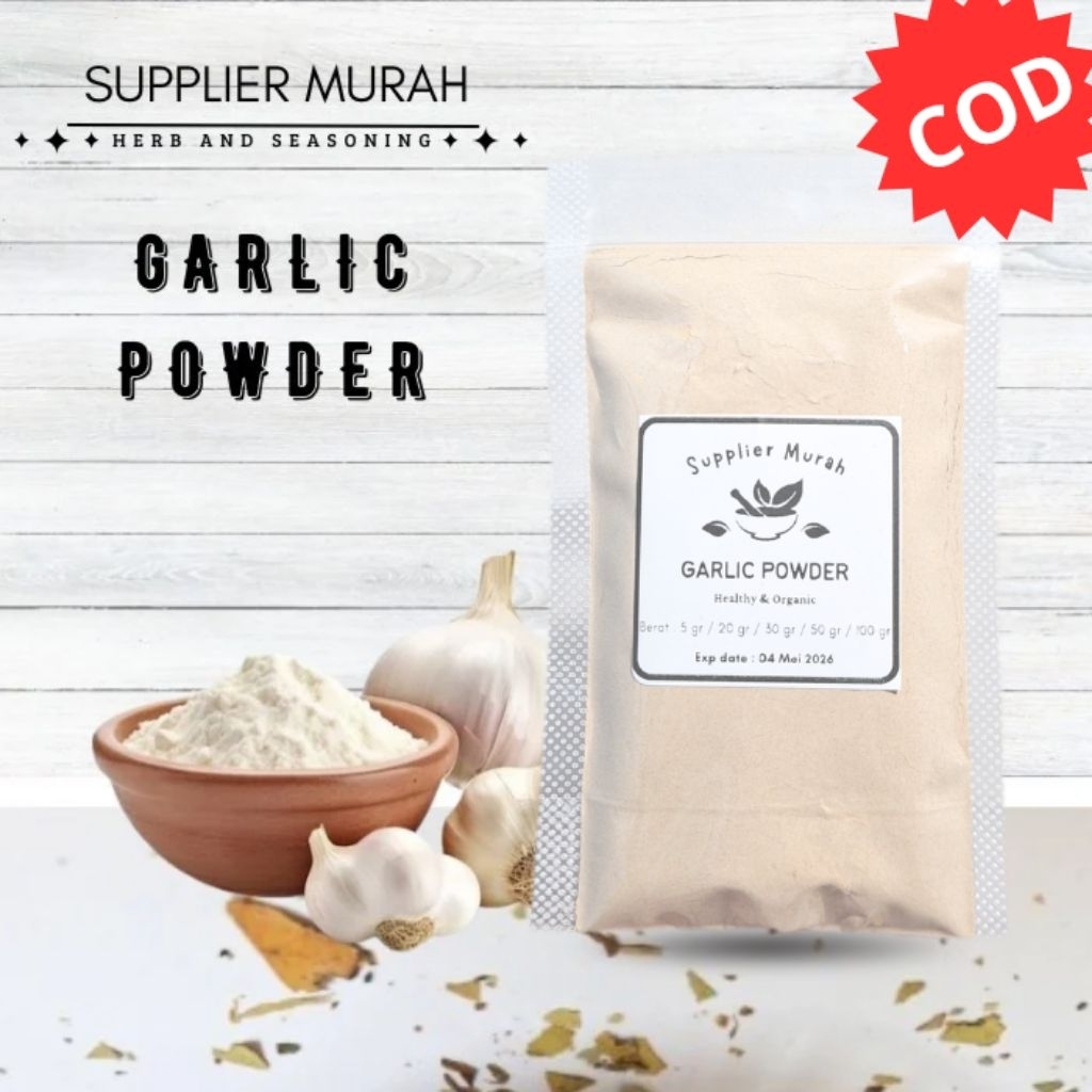 

Bawang Putih Bubuk / Ground Garlic / Rempah Murah / Bumbu Dapur Bubuk Lengkap
