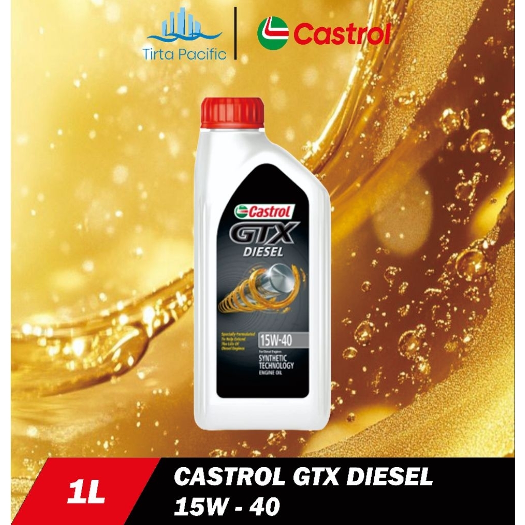 Oli Mobil Castrol GTX Diesel 15w40 / 15w-40 1L Original