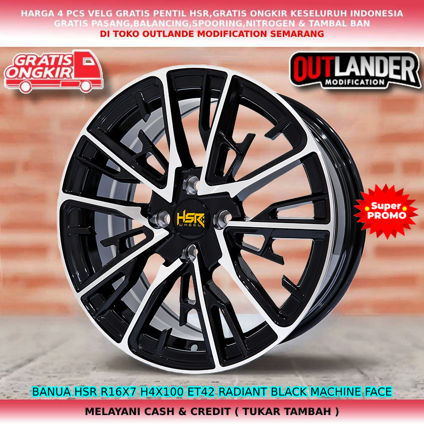 velg hsr r16 velg mobil Soluna Starlet Valco Vios Yaris Etios Great Corolla dll hsr banua r16