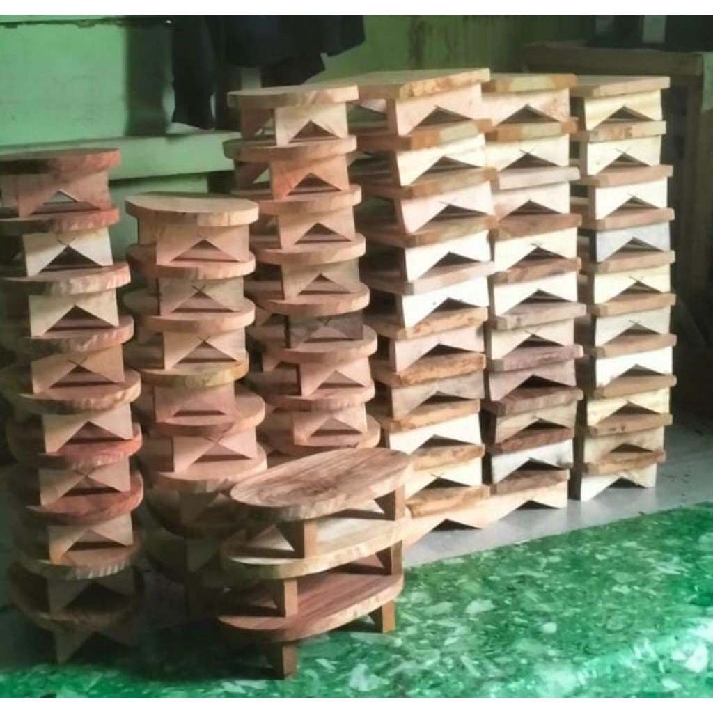 Talenan Kayu Duduk / Damparan / Talenan Kayu