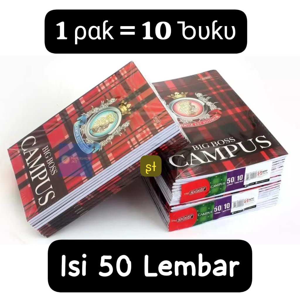 

Buku tulis big boss 50 lembar/buku big boss campus