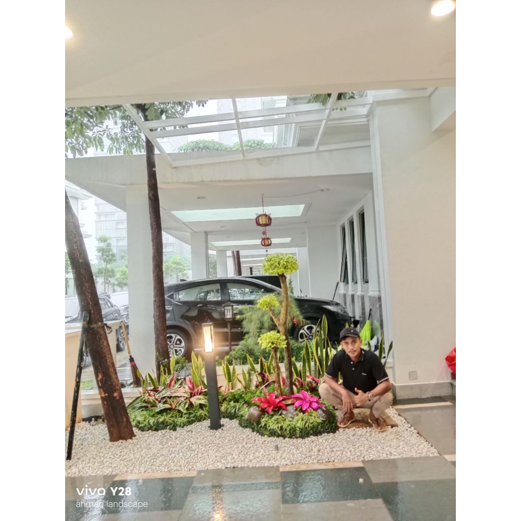 pembuatan taman kering/hiasan taman bonsai/taman minimalis