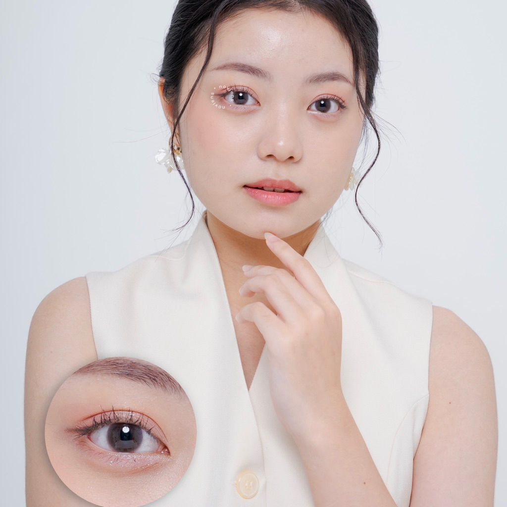 NOVLENS Softlens Bomby Brown - Softlens Premium Warna Coklat Natural- Softlens Natural Look tanpa ri