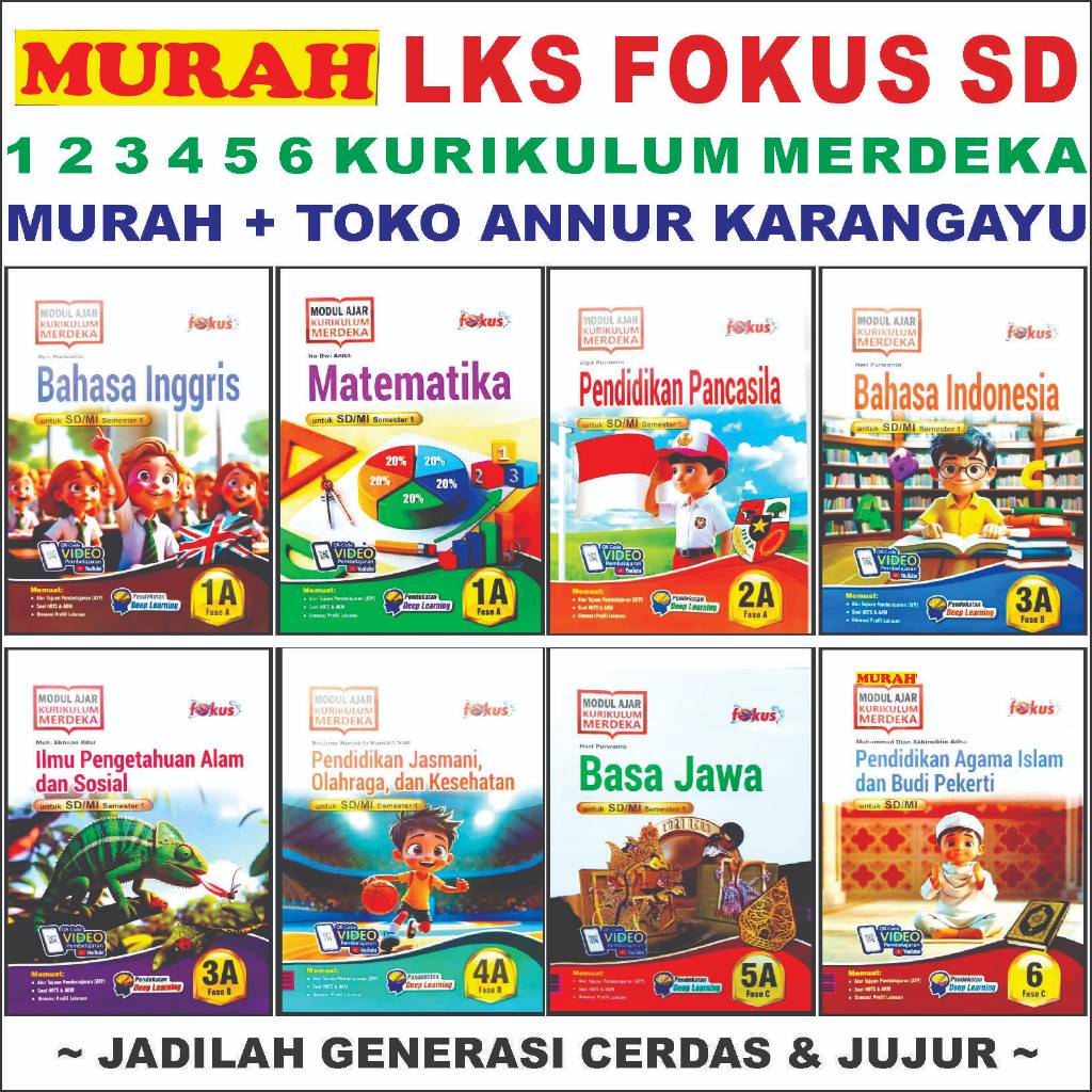 Mu gof Buku Lks Fokus Sd Muf Kurikulum Merdeka Soal Ulangan Kelas 1 2 3 4 5 6 Modul Ajar Fokus Mu ra