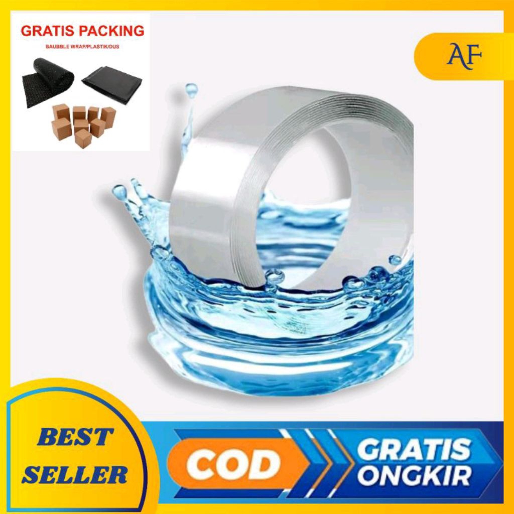 

✅Solatip 2 sisi nano tape isolasi double tape transparan lakban isolatip 2 sisi