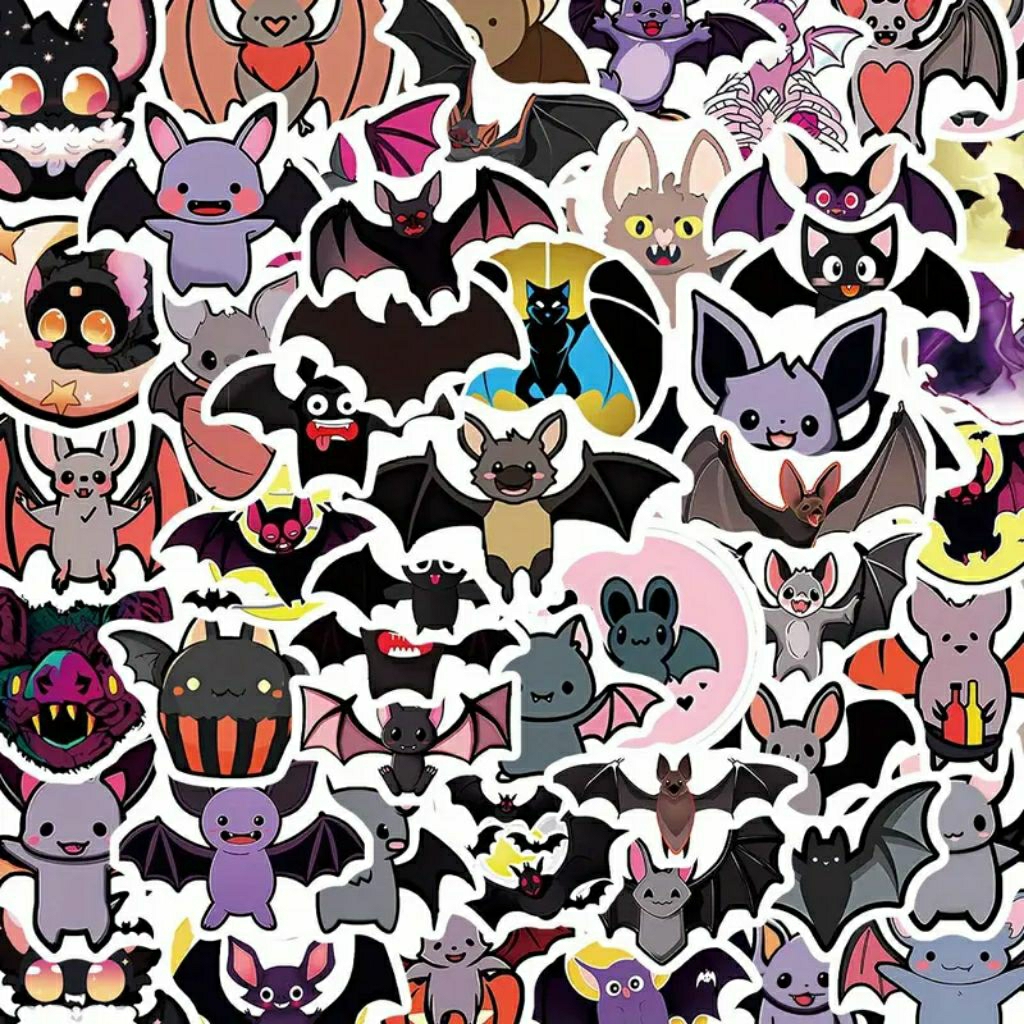 

Stiker Pack Kelelawar Stiker Hewan Kelelawar Stiker Aesthetic Stiker Laptop Stiker Helm Stiker Tumblr Stiker HP, Aksesoris Hp , Anti Air