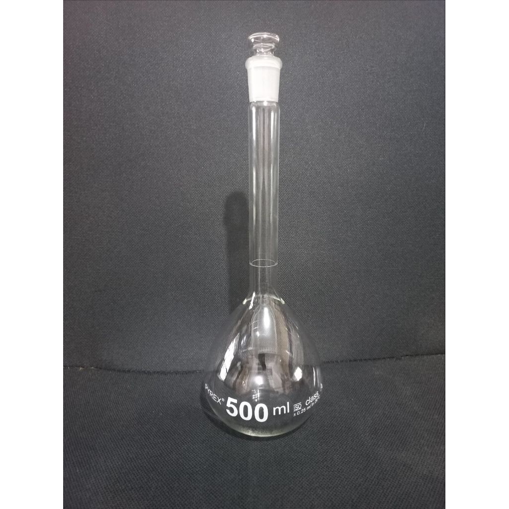 volumetric flask/labu ukur 500 ml pyrex