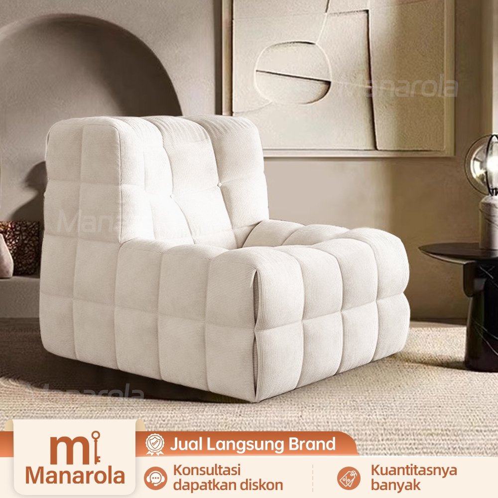 MANAROLA-Sofa Sederhana Modern/Sofa Spons/Sofa Malas/Sofa Tunggal/Kompres Sofa