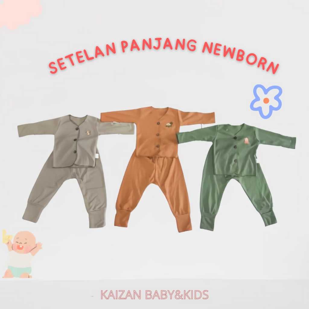 AYOMI SETELAN BAJU BAYI PANJANG SETELAN BAJU BAYI BARU LAHIR