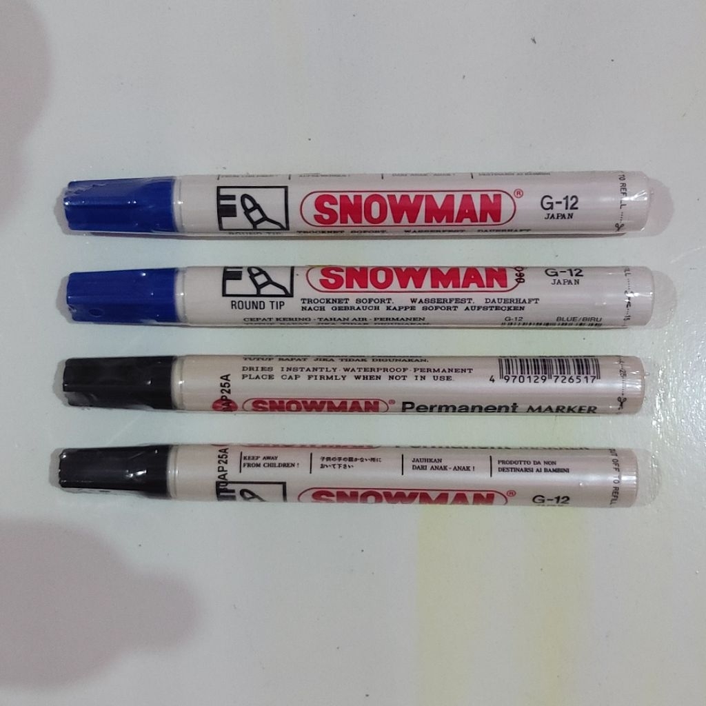 

Spidol Snowman permanent marker G-12 (1 BIJI)