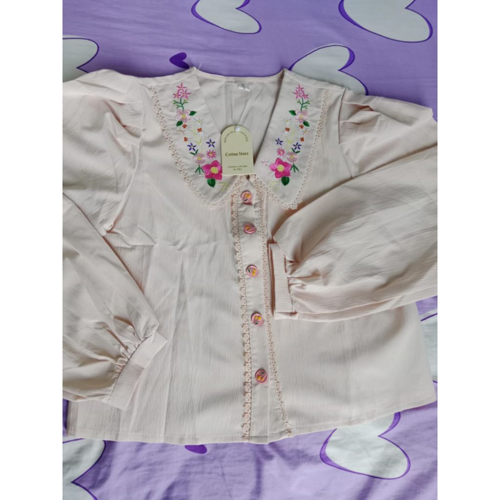 Baju BKK Bordir Bunga