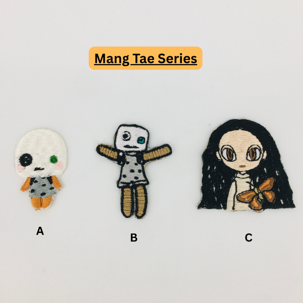 1pc Bordir Gosok Tempel Patch Boneka Korea  Mang Tae Series