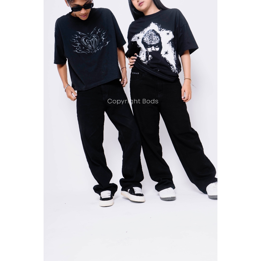 Oversize Baggy Loose Jeans Pria Dan Wanita Baggy Jeans