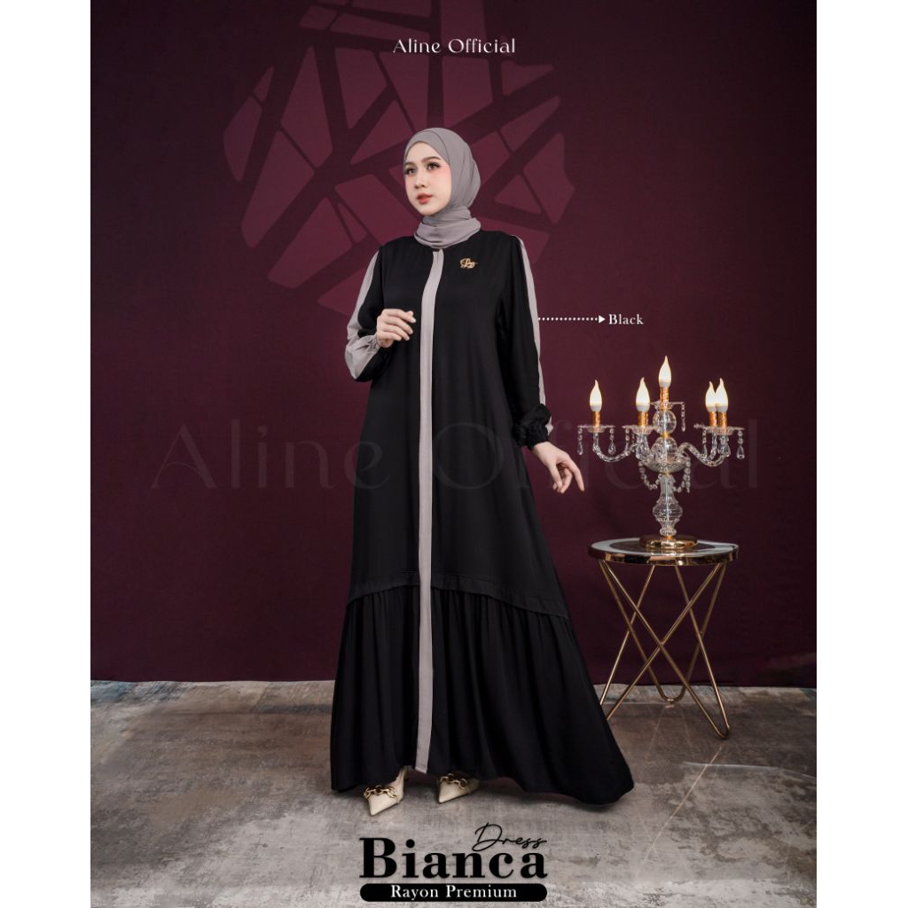 BIANCA DRESS LATISZA ALINE/DAHLIA DRESS ALINE/GAMIS KEKINIAN TERLARIS LA TISZA/ DRESS GAMIS JUMBO MU