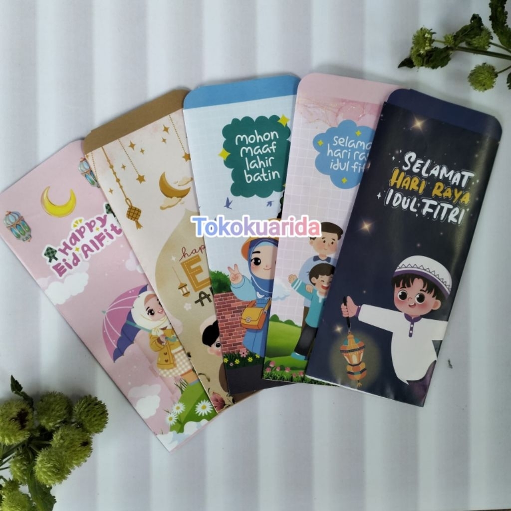 

AMPLOP LEBARAN UKURAN JUMBO MOTIF KARTUN MUSLIM 1 pack/10 pcs