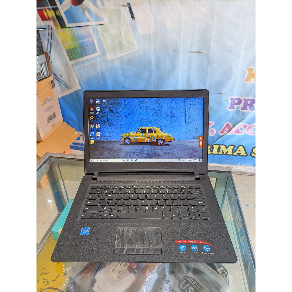 Laptop 1 jutaan | Lenovo Ideapad 110-14IBR | Intel Celeron N3160 | Ram 2 GB | SSD 256 GB | 14 inch |