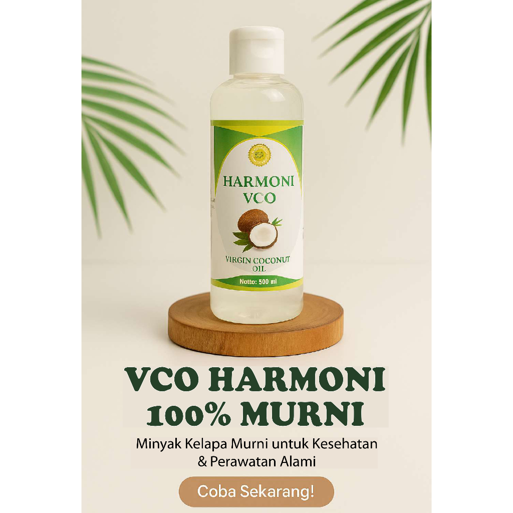 

250ml VCO Virgin Coconut Oil | Minyak Kelapa Murni Harmoni Original